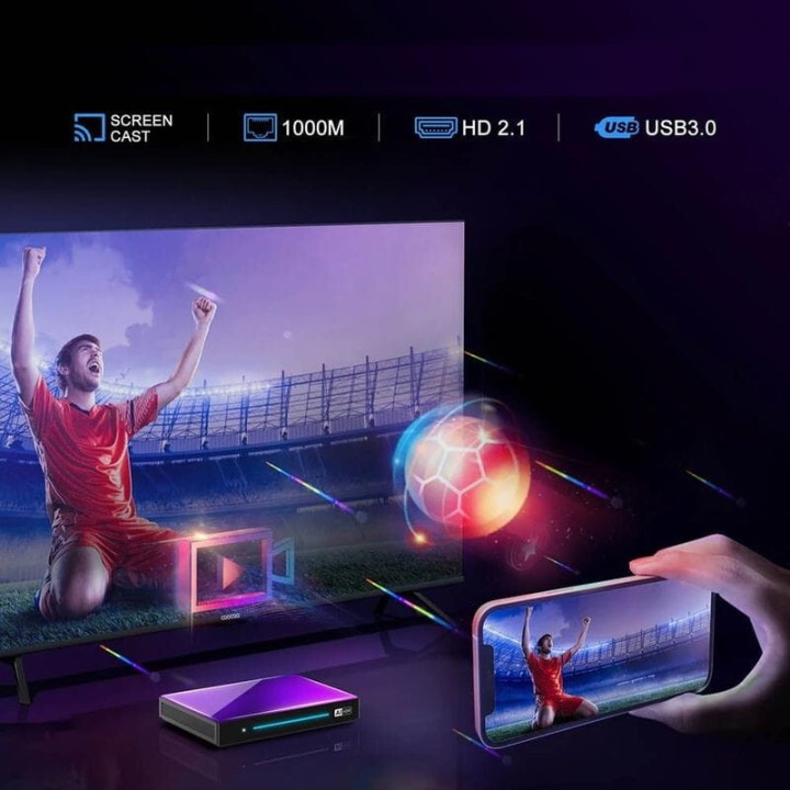 H96 Max M9 RK3576 4GB/32GB Wifi 6 Black - Android TV