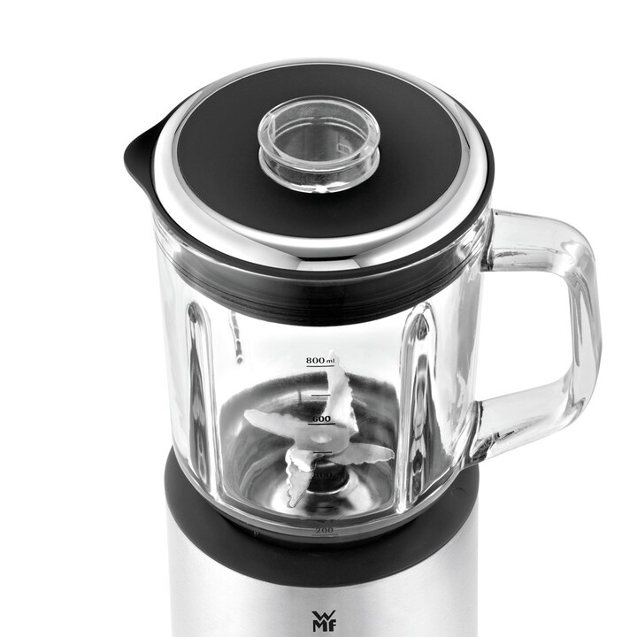 WMF KITCHENminis 0416490011 0,8 l Tischplatten-Mixer 400 W Schwarz, Edelstahl, Transparent
