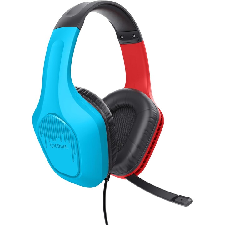 Auriculares Gaming con Micrófono Trust Gaming GXT 416S Zirox/ Jack 3.5/ Azules y Rojos