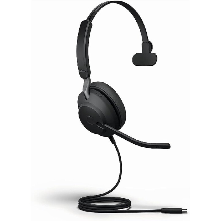 Jabra Headset Evolve2 40 SE USB-A UC Mono Casque avec technologie d'appel à 3 micros