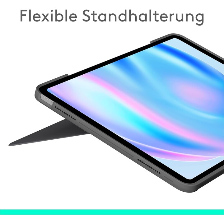 Teclado de toque Logitech Combo para iPad Air 13 (2024) oxford cinza DE