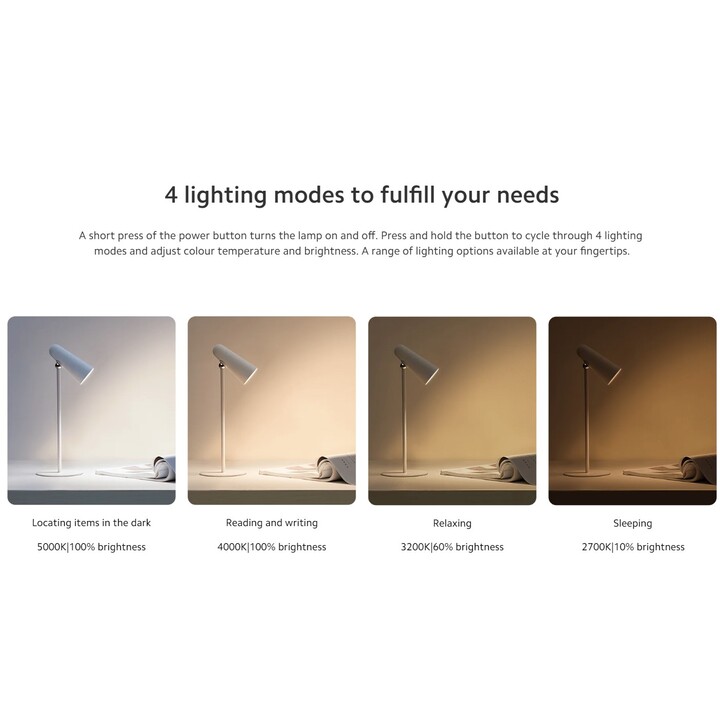 Lámpara Xiaomi Lámpara Recargable Flexible 2700K~5000K