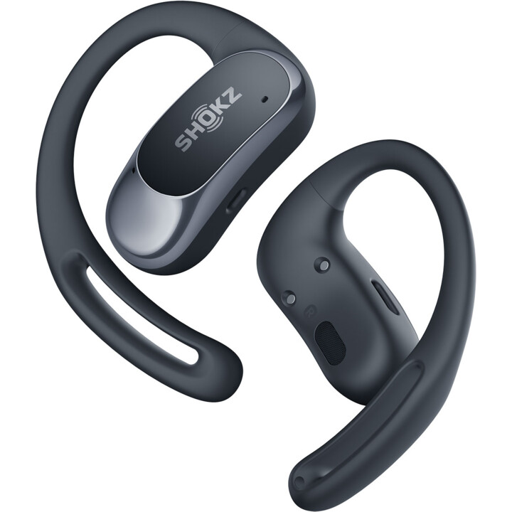 SHOKZ OpenFit Air Cuffie Wireless Gancio per l orecchio Chiamate/Musica/Sport/Uso quotidiano Bluetooth Nero