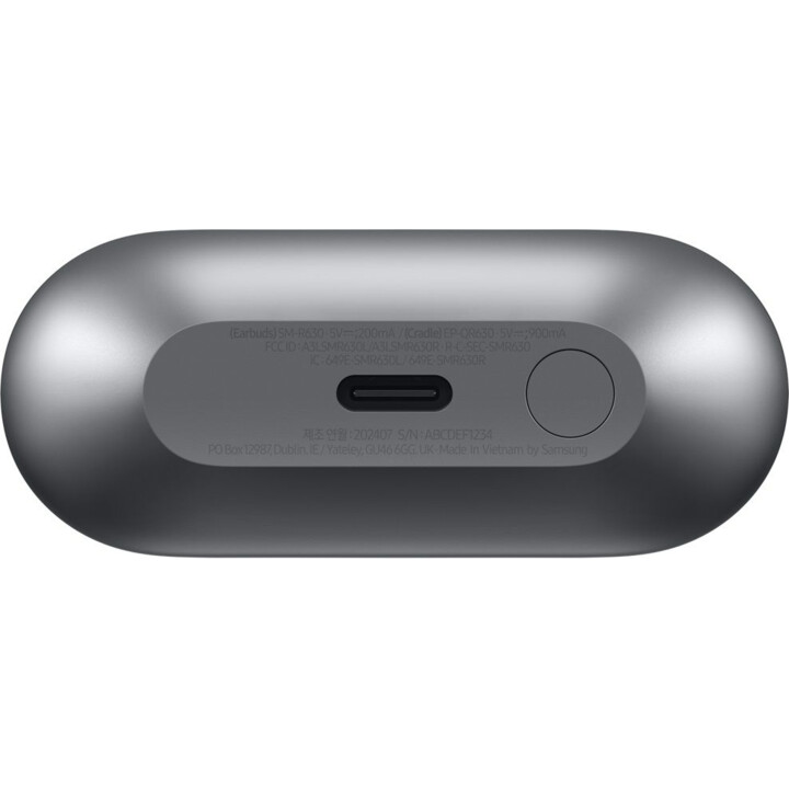 Samsung Galaxy Buds3 Pro cinza com Galaxy AI, fones de ouvido sem fio, cancelamento de ruído, Bluetooth, áudio 360, cinza pratea