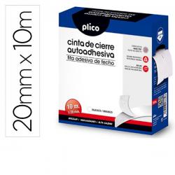 Ruban de fermeture adhésif Velcro blanc 20mm x 25m