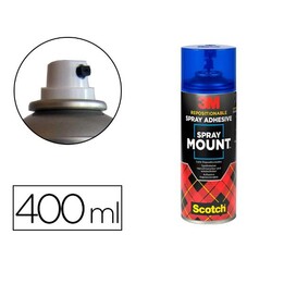 Cola de montagem em spray 3m, adesivo reposicionável, frasco de 400 ml