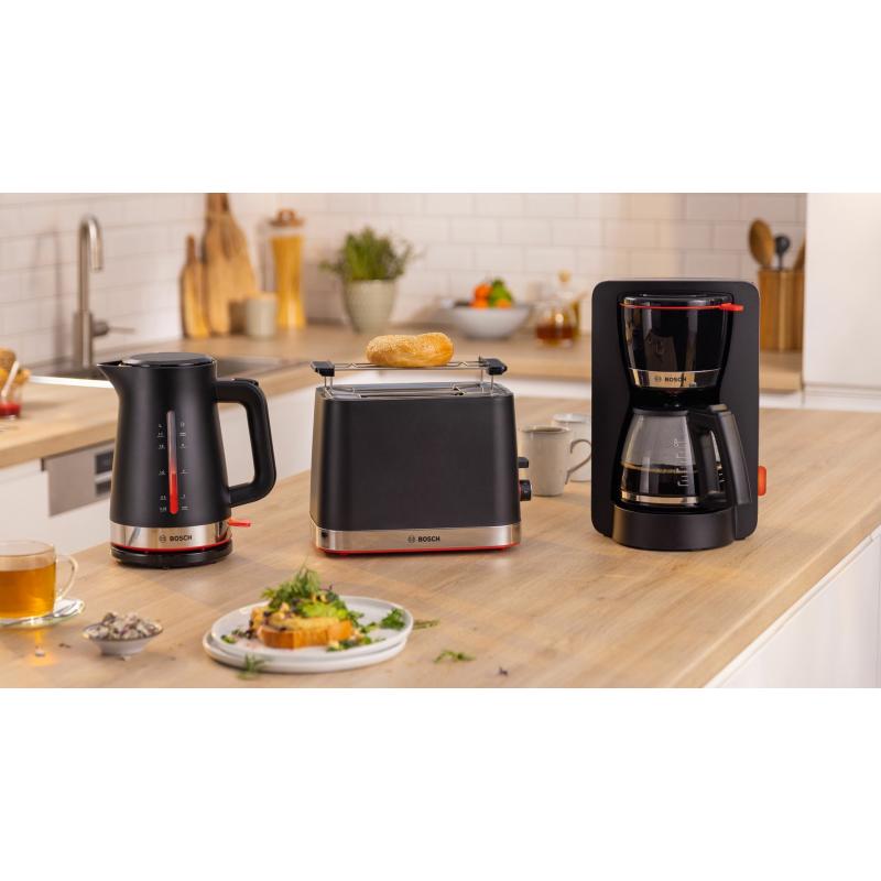 Bosch TWK3M123 tetera eléctrica 1,7 L 2400 W Negro