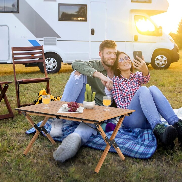 PROMIS Table touristique, pliable, enroulable