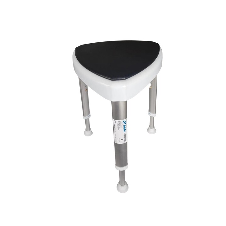 Mobilex 302066 shower stool with swivel seat white