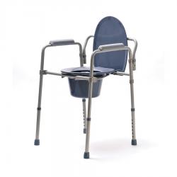 Silla de inodoro plegable y regulable en altura