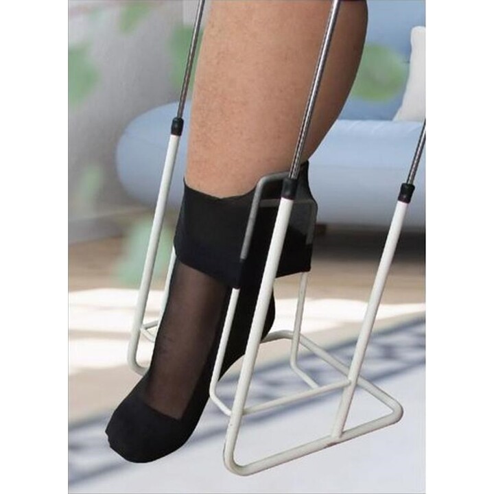 Sundo PCPU001, Stocking and Compression Panty Aid Instrument with Ergonomic Design for Easy Daily Home Use, White