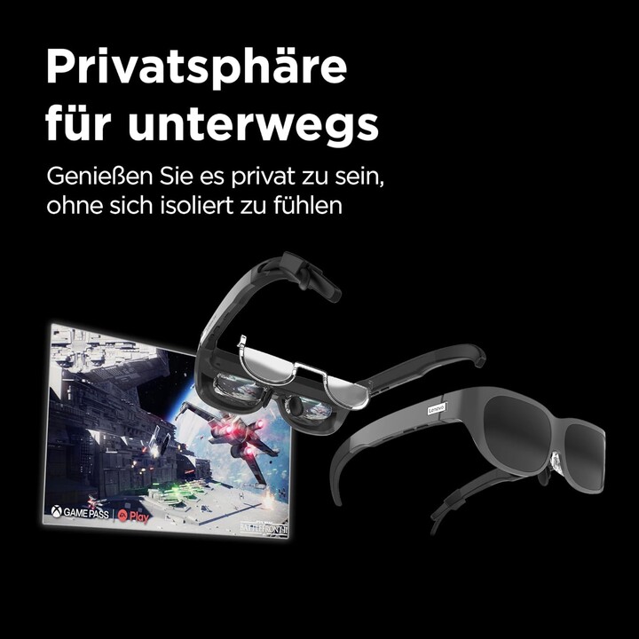 Lenovo Legion Glasses Augmented Reality Glasses Stereo Audio Micro OLED 60Hz Plug & Play USB-C Black