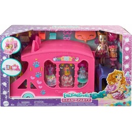 CONJUNTO DE ESTÚDIO DE MODA MÓVEL ENCHANTIMALS + BONECA KITTY HPB34