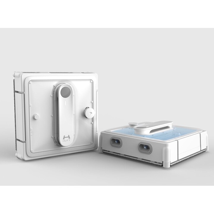Hutt W9, intelligenter Fensterreinigungsroboter mit automatischem Wasserspray und schlankem Design für die effektive Pflege von 