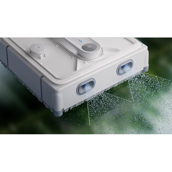 Hutt W9, Smart Window Cleaning Robot with Automatic Water Spray and Slim Design for Effective Glass Surface Care, White