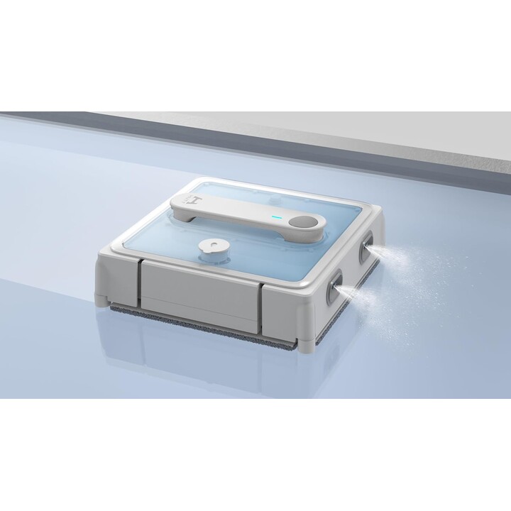 Hutt W9, Smart Window Cleaning Robot with Automatic Water Spray and Slim Design for Effective Glass Surface Care, White