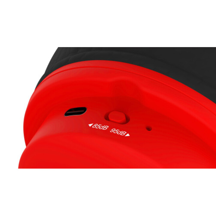 Otl Technologies Super Mario Casque sans fil et filaire Bandeau Musique USB Type C Bluetooth Rouge, Noir