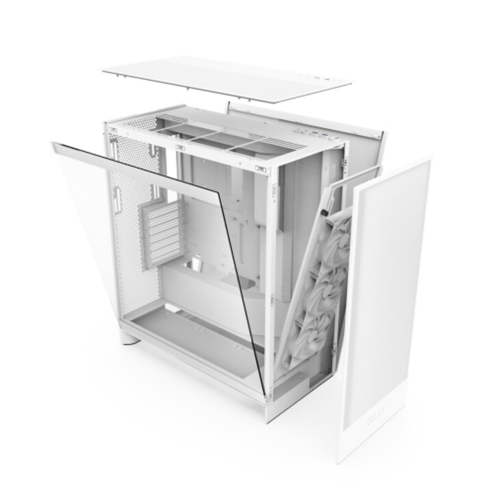 Torre Midi Nzxt H7 Flow Branco