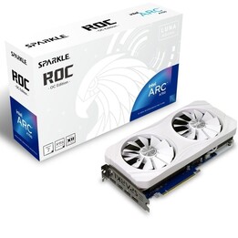 SPARKLE Intel Arc A750 ROC Luna OC Edition Grafikkarte 8GB GDDR6 weiß