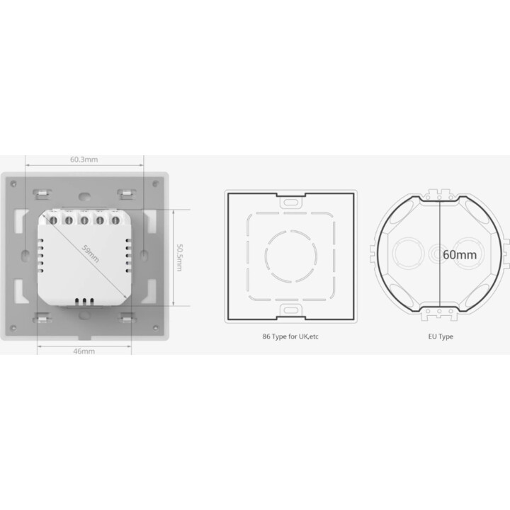 Sonoff T5 1C WiFi - Smart Touch Switch
