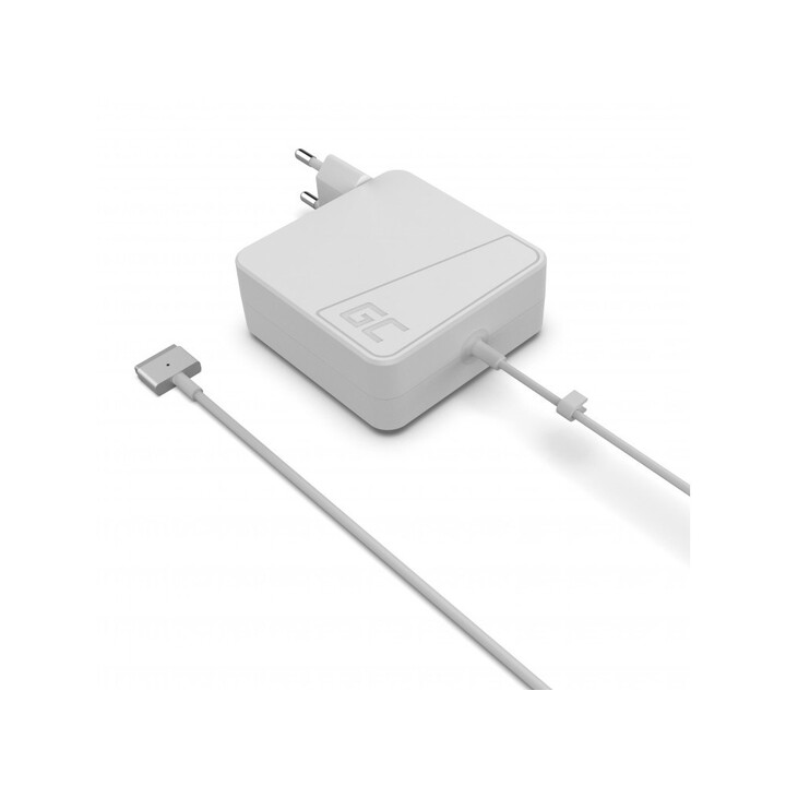 Adaptador CA carregador Green Cell AD37 para Apple Macbook 60W / 16,5V 3,65A / Magsafe 2