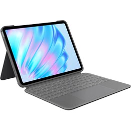 Teclado de toque Logitech Combo para iPad Air 11 (2024) oxford cinza Alemão QWERTZ