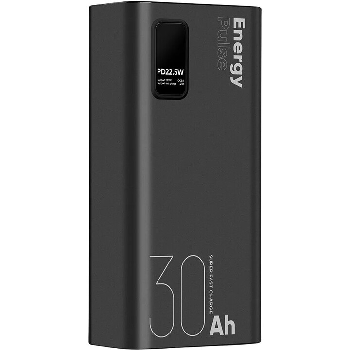 EnergyPulse Powerbank 30000mAh 22,5W noir