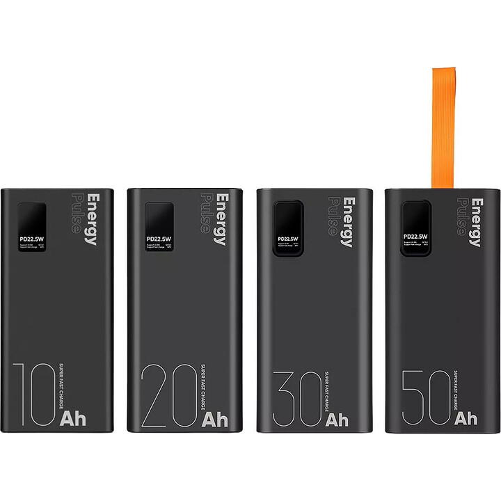 EnergyPulse Powerbank 30000mAh 22,5W noir