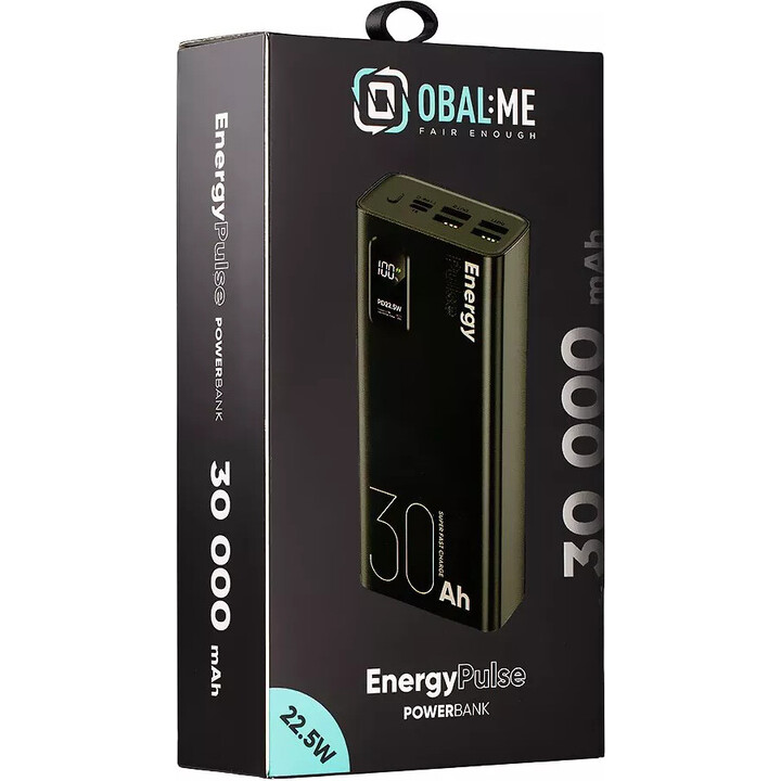 EnergyPulse Powerbank 30000mAh 22,5W noir