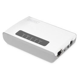 Digitus 2-Port USB 2.0 Wireless Multifunction Network Server, 300Mbps