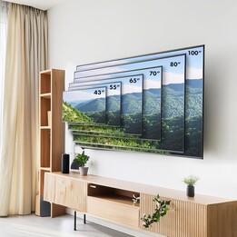 Maclean TV-Halterung, max VESA 800x400, 43-100", 120kg, Neigungsverstellung +15°~-15°, MC-422