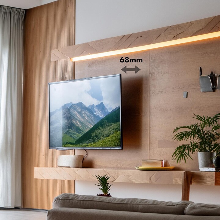 Maclean TV-Halterung, max VESA 800x400, 43-100", 120kg, Neigungsverstellung +15°~-15°, MC-422