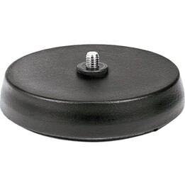 Supporto per microfono da tavolo Bosch Lbc1227/01, nero opaco, base rotonda pesante in ghisa, diametro 130 mm (5,12 pollici) con