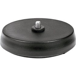 Suporte para microfone de mesa Bosch Lbc1227/01, preto fosco, base redonda pesada de ferro fundido, 130 mm (5,12 pol.) De diâmet