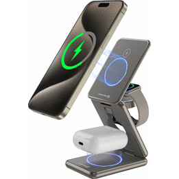 Wireless Aluminium Charger Al1 Grey (Magsafe Compatible)