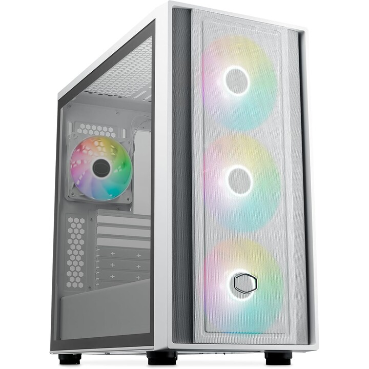 Cooler Master MasterBox 600 white case, ARGB