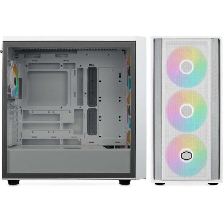 Cooler Master MasterBox 600 white case, ARGB