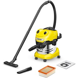 Kärcher WD 4 S V-20/5/22 20 L Aspiradora de tambor Seca y húmeda 1000 W Sin bolsa