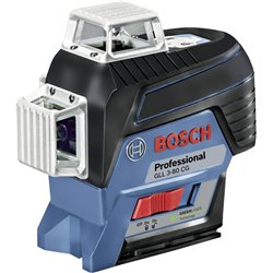 Láser de líneas cruzadas inalámbrico BOSCH GLL 3-80 CG verde en L-Boxx 136 (1 batería de 2,0 Ah + cargador)