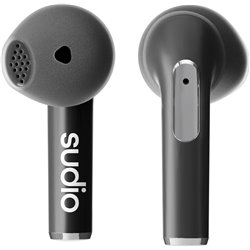 Sudio N2 Negro True Wireless Bluetooth Auriculares abiertos, Conexión multipunto, Micrófono, 30 horas, con estuche de carga
