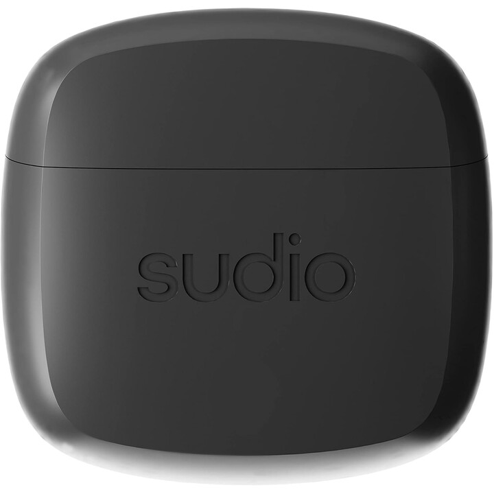 Sudio N2 Schwarz True Wireless Bluetooth Öffnen Sie die Ohrhörer, Multipoint-Verbindung, Mikrofon, 30 Stunden, with Charging Cas