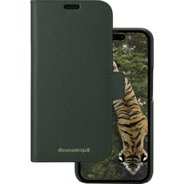 Nova York - Carteira de Couro 2 em 1 para iPhone 15 Pro - Evergreen