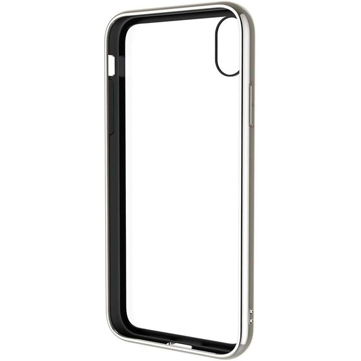 Custodia in vetro temperato Ozone 9H per iPhone XS Max - Bianca