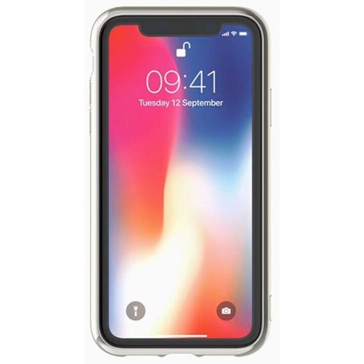 Custodia in vetro temperato Ozone 9H per iPhone XS Max - Bianca