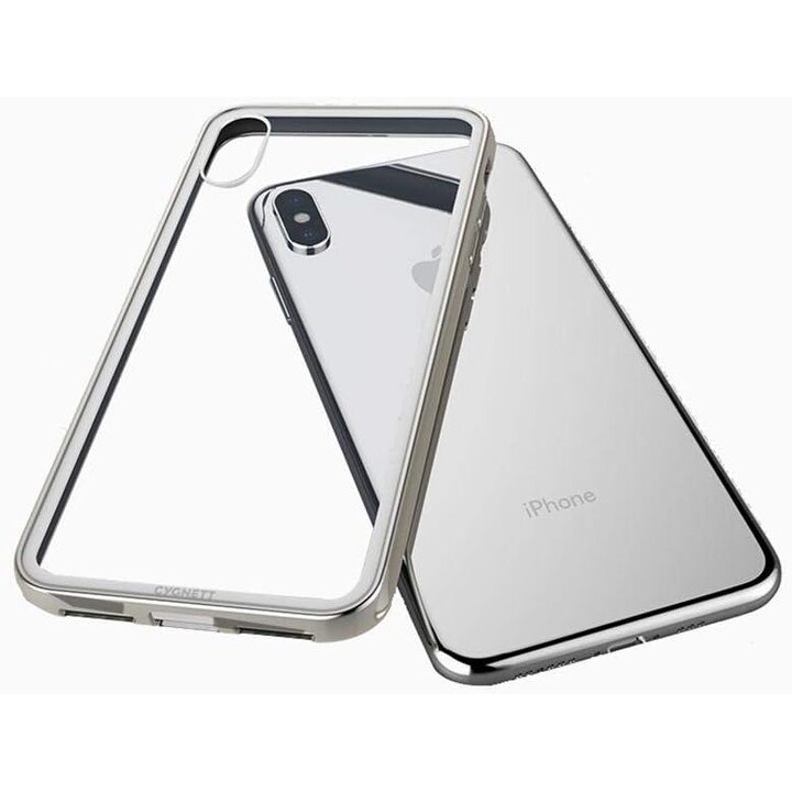 Custodia in vetro temperato Ozone 9H per iPhone XS Max - Bianca