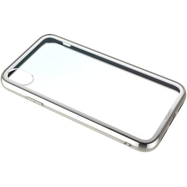 Custodia in vetro temperato Ozone 9H per iPhone XS Max - Bianca