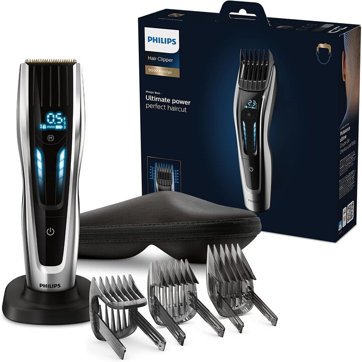Tagliacapelli Philips Series 9000 HC9450/15 Negro/Plata - Cortapelos