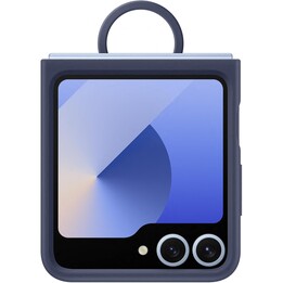 Samsung Galaxy Funda Oficial de Silicona con Anilla para Galaxy Z Flip6, Azul marino