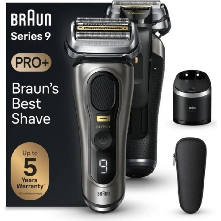 Rifinitore per rasoio a lamina Wet & Dry Braun Series 9 Pro+ 9565cc metallizzato