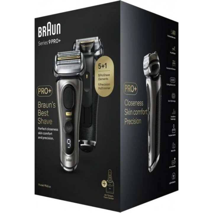 Braun Series 9 Pro+ 9565cc Wet & Dry Máquina de afeitar de láminas Recortadora Metálico